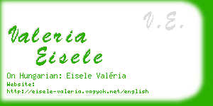 valeria eisele business card