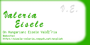 valeria eisele business card